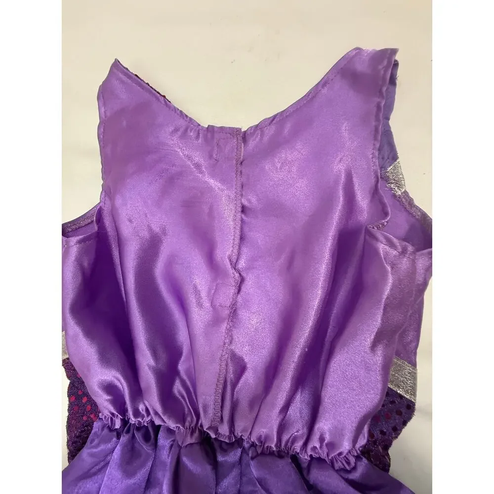 SKU3044 Just Play Purple Cheerleader Costume Size 4-6x